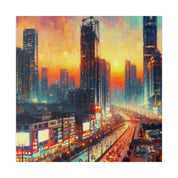 Urban Utopia Cityscape City Art Canvas