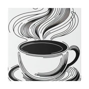 Minimalist Awakening The Essence of Coffee Art Coffee Art Canvas