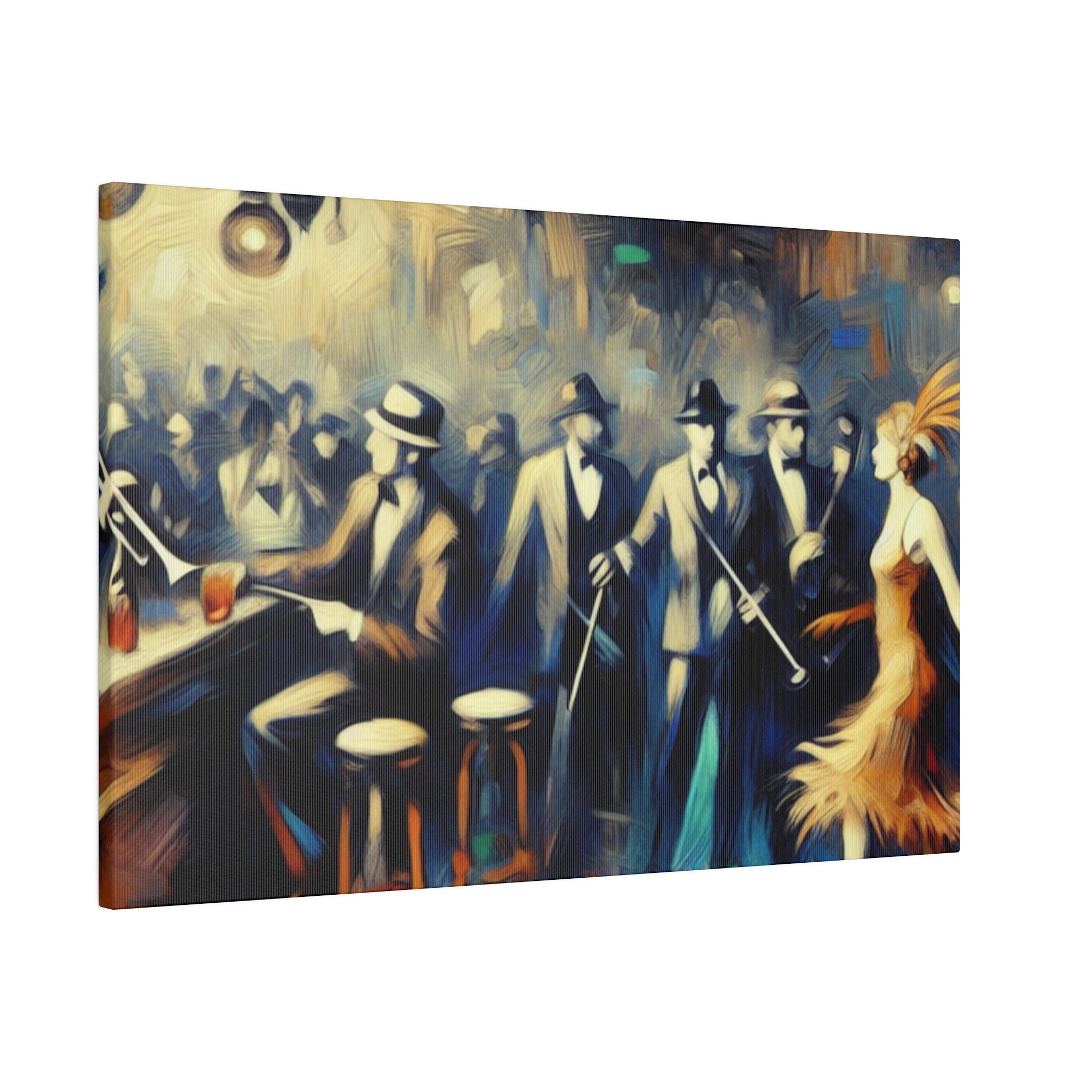 20s Roar Retro Speakeasy Bar Art Canvas