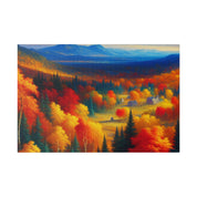 Autumn Symphony Unfolded Fall Painting Canvas