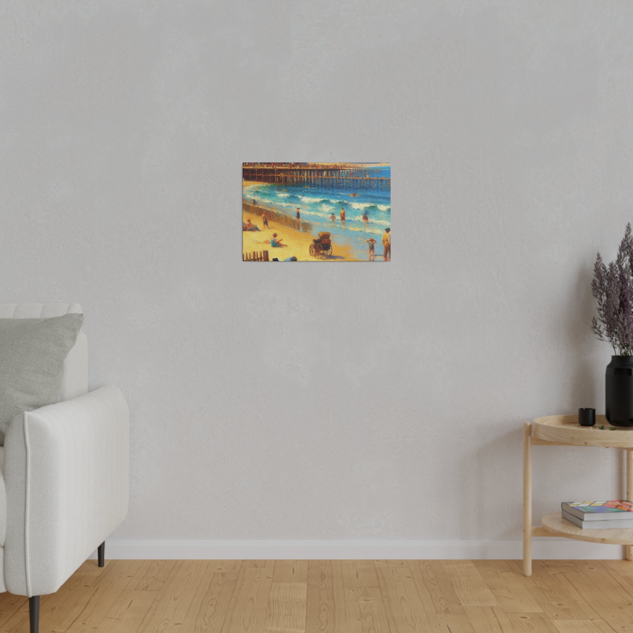 Summer Beach Mornings Coastal Beach Painting Canvas