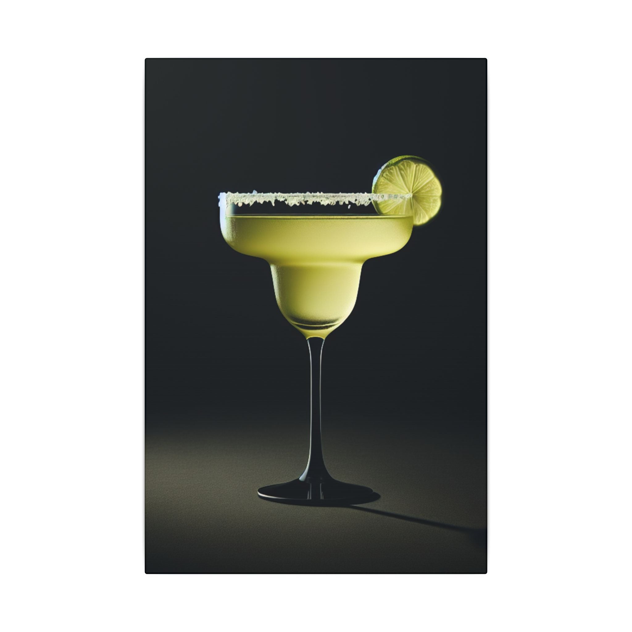 Lime Green Margarita Cocktail Canvas