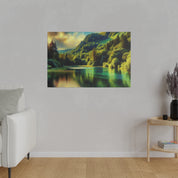 Serene Lake Whispers Lake Painting Canvas