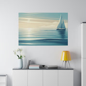 Tranquil Voyage Sailboat Painting Canvas