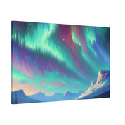 Aurora Frost Mirage Northern Lights Painting Canvas