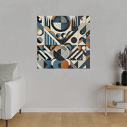 Kaleidoscopic Symphony of Shapes Geometric Painting Canvas