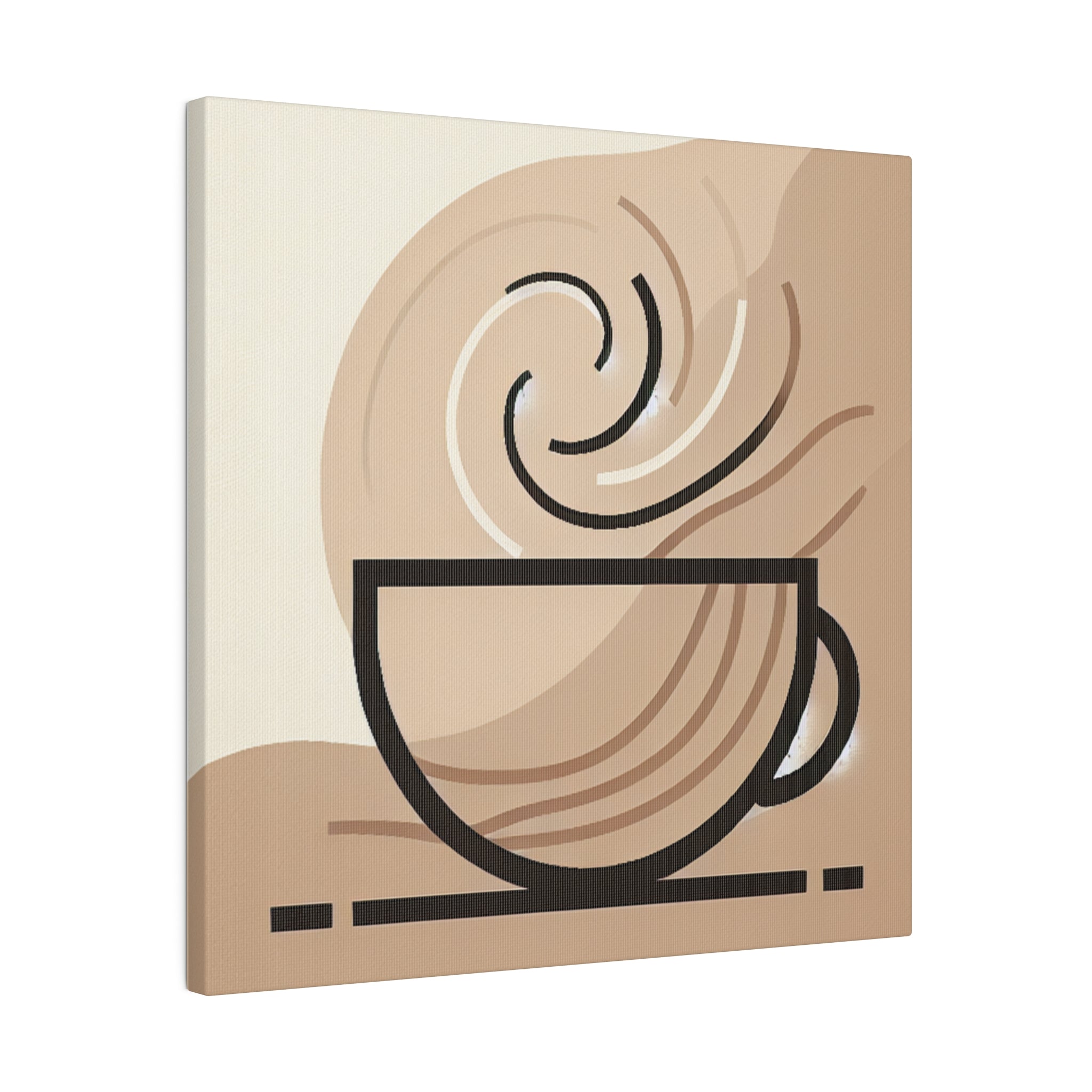 Simplicity Brewed A Piece of Coffee Wall Art Canvas