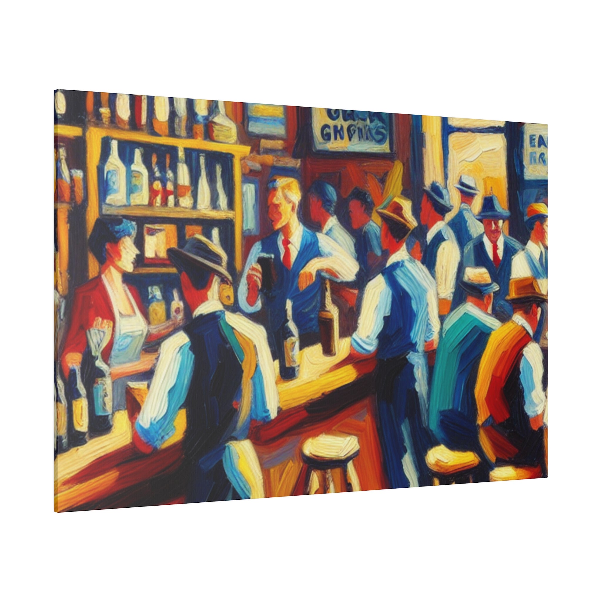 Mid Century Toast Reverie Retro 1950s Bar Art Canvas