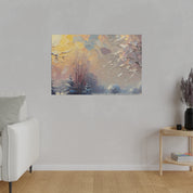 Sun Tinted Alpine Expression Winter Painting Canvas