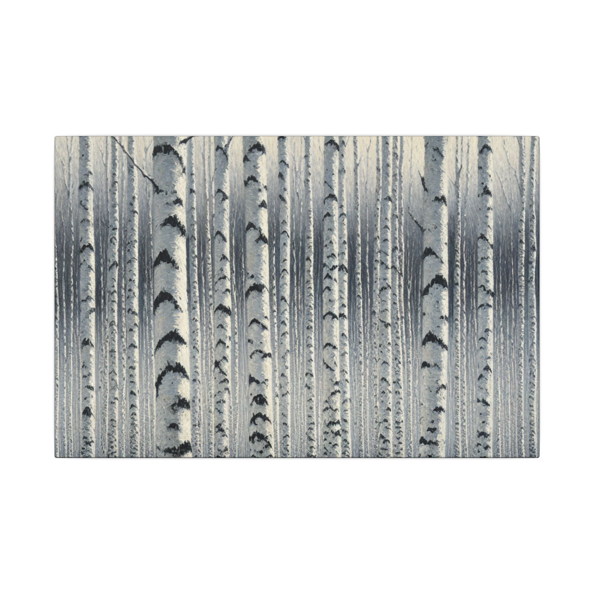 Winter Birch Grove Canvas