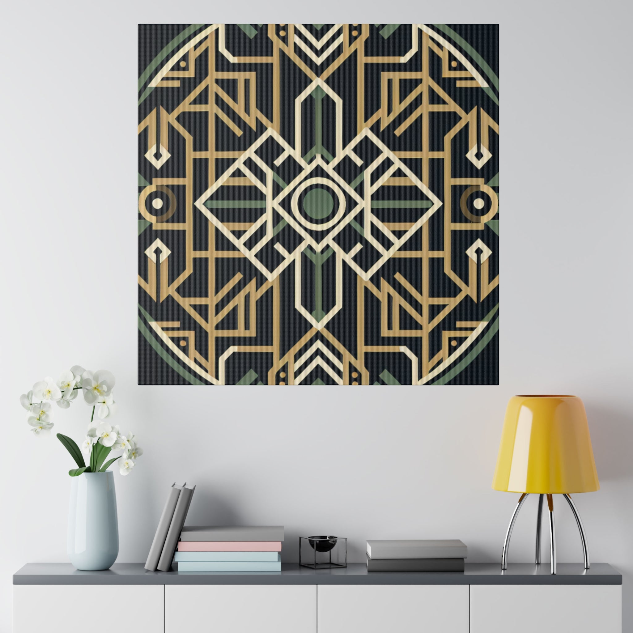 Deco Dazzle Cascade Art Deco Wall Art Canvas