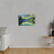 Serenity Lake Mirage Lake Painting Canvas