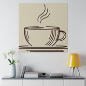 Simplicity in Sips Minimalist Coffee Decor Artistry Coffee Wall Art Canvas