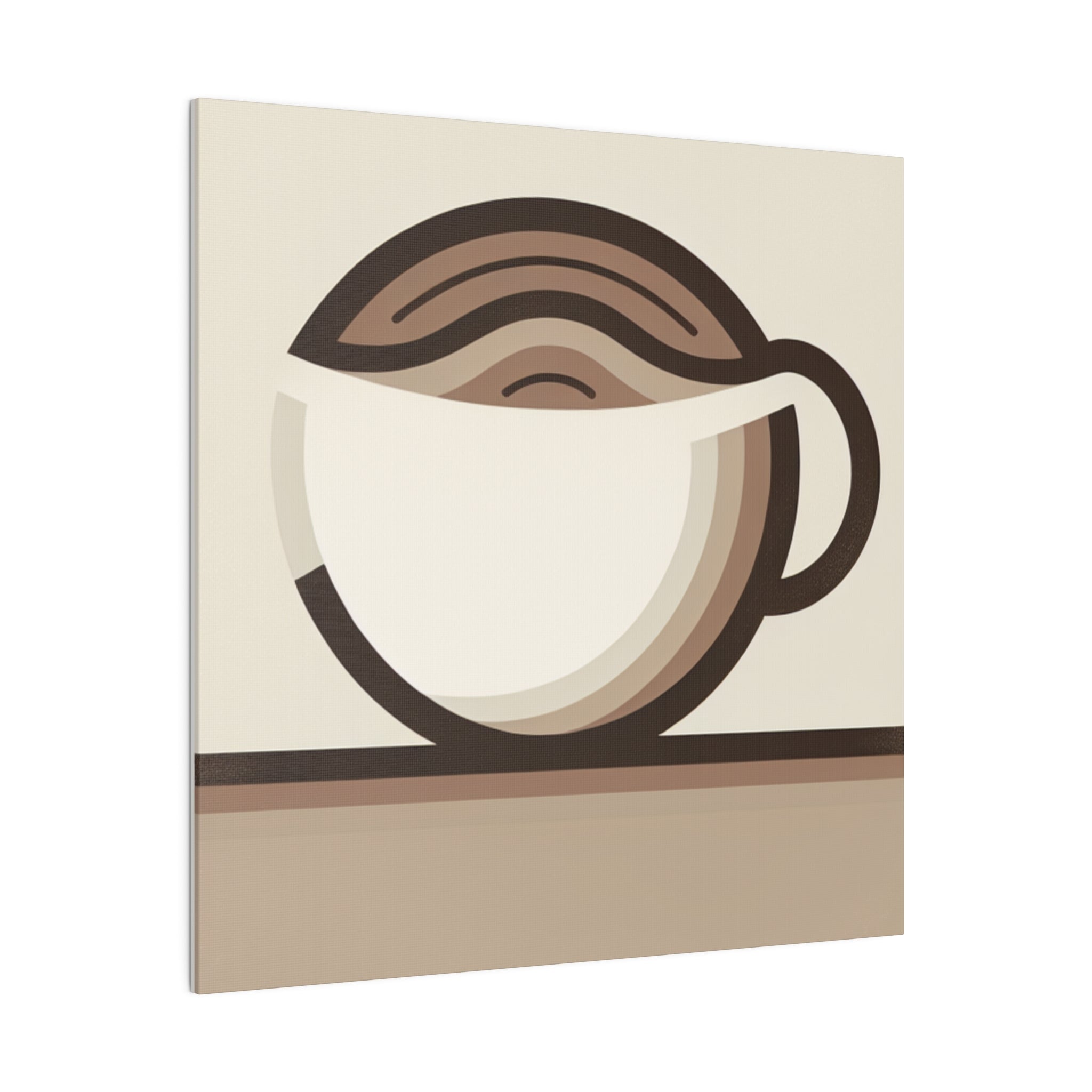 Abstract Minimalist Coffee Impressions Coffee Wall Art Canvas