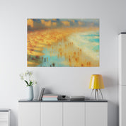 Seaside Reverie Vintage Impressionist Beach Painting Canvas