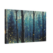 Luminary Glade Firefly Forest Painting Canvas