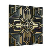 Art Deco Wall Art | Black Gold Luxury Decor | 1920s Decor Canvas