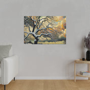 Frosted Ages An Expressionist Journey Winter Painting Canvas