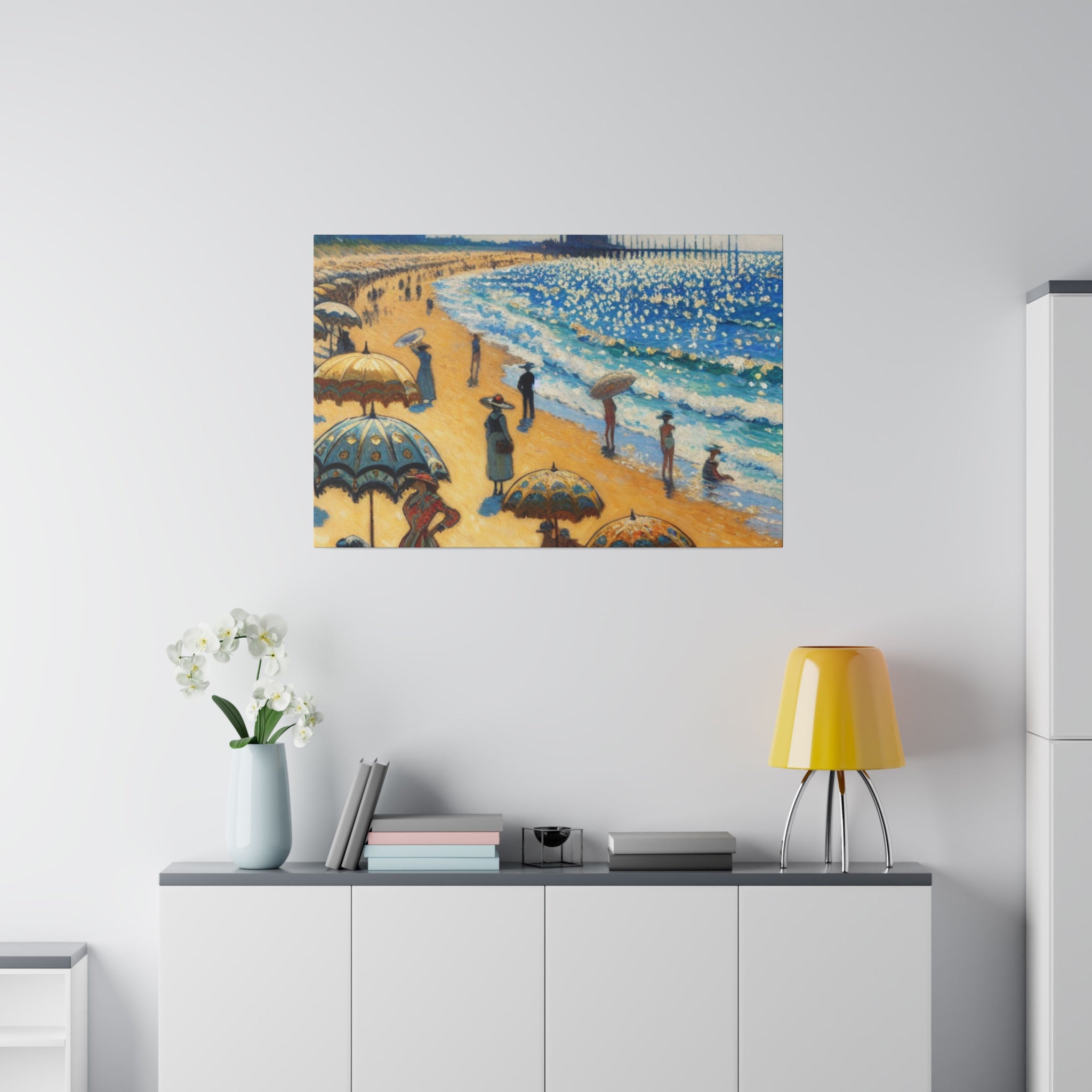 Seashore Reverie Coastal Decor Impressionist Beach Painting Canvas