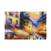 Parisian Dreamscape Mosaic French Street Painting Canvas