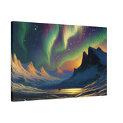 Auroral Frost Lullaby Northern Lights Painting Canvas