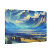 Summit Wonder Mountain Landscape Painting Canvas