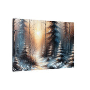 Winter Sunrise Forest Canvas
