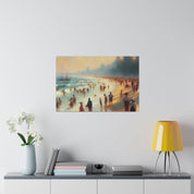 Sunday Seashore Reverie Beach Painting Canvas