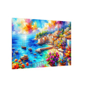 Mediterranean Harbor Terrace Canvas