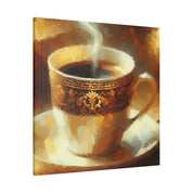 Impressionist Espresso Art Decor Coffee Painting Canvas