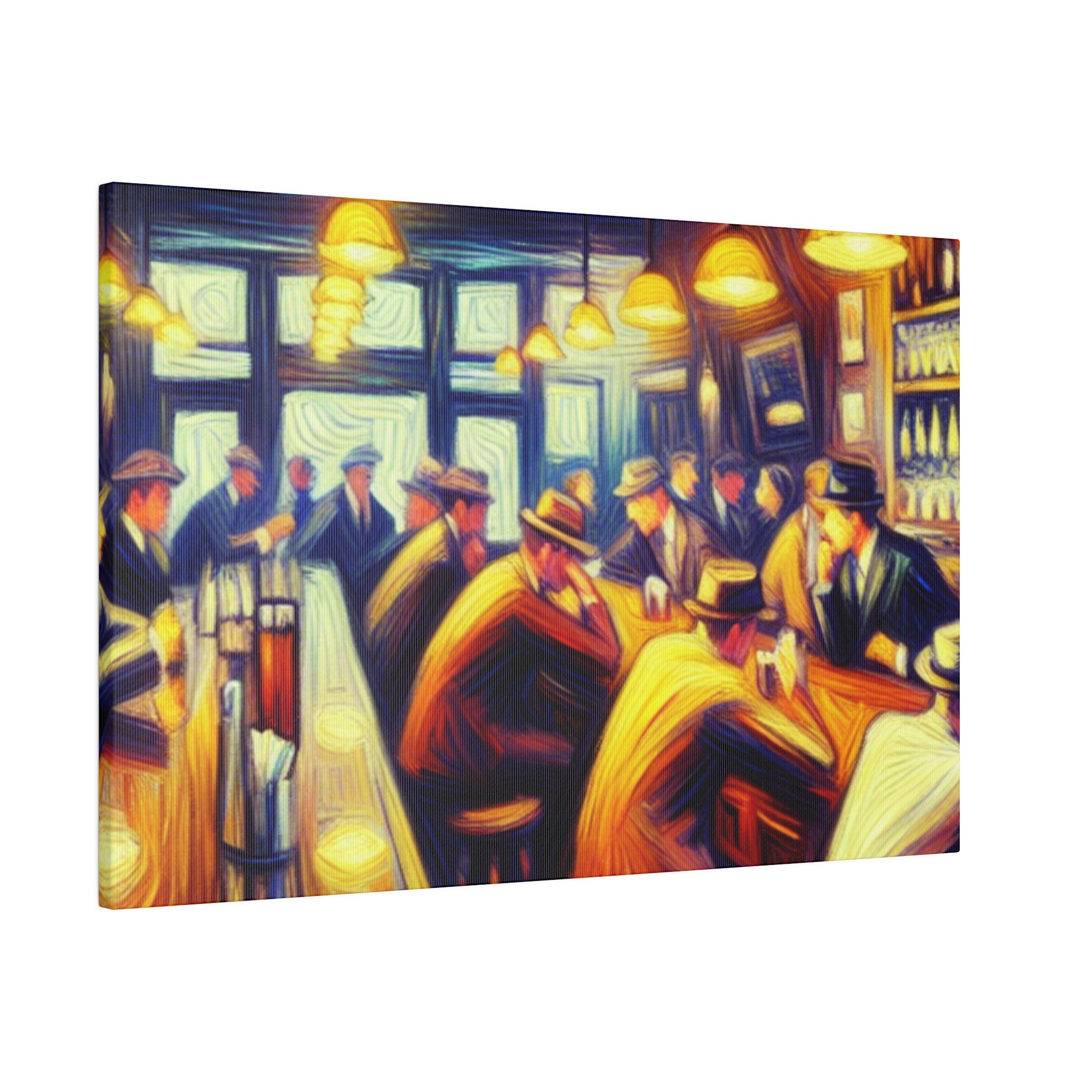 1950s 6pm Weekday Retro Bar Art Canvas