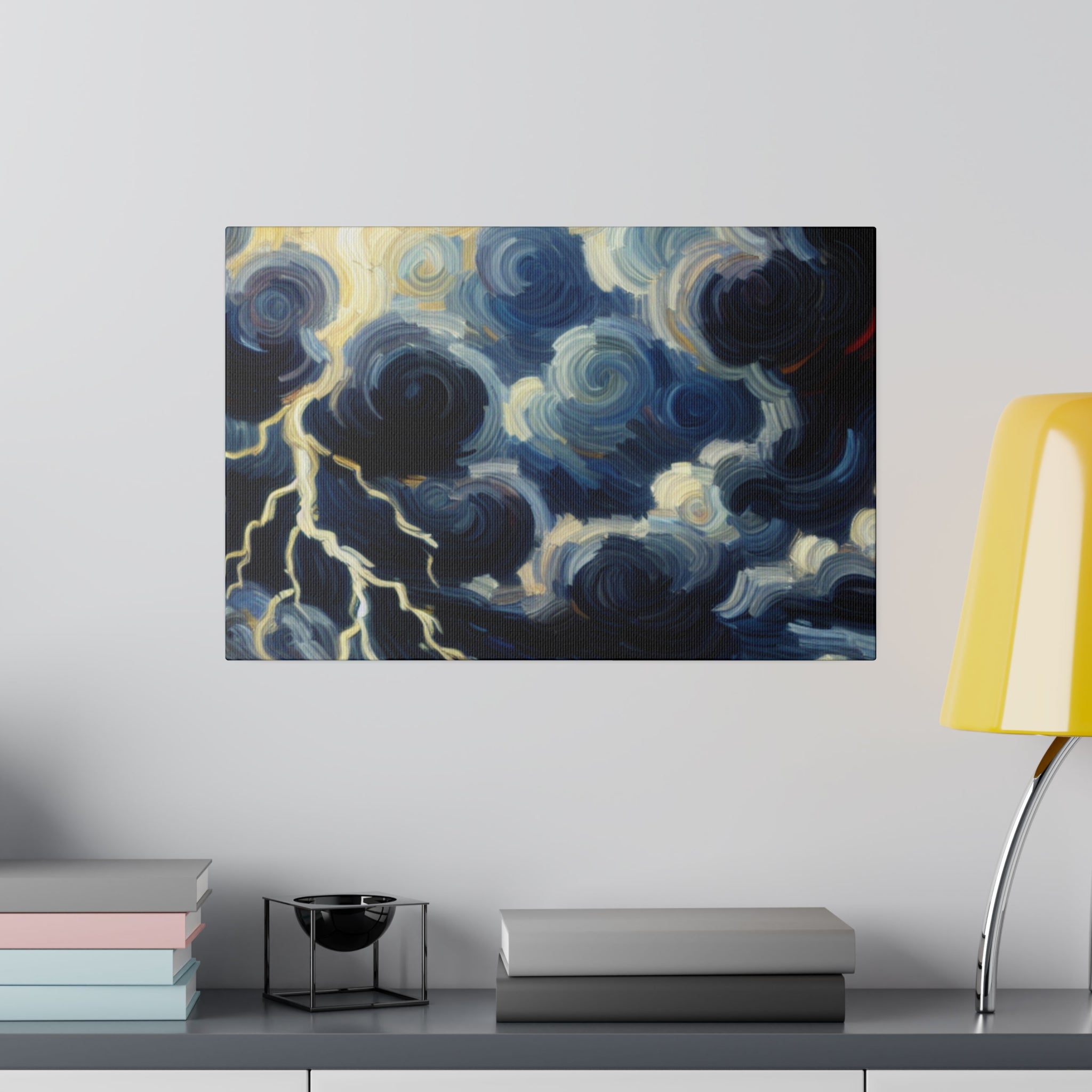 Storm's Ethereal Dance Landscape Painting Canvas