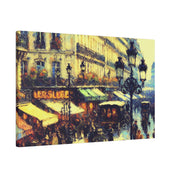 Vivid Street Elegance French Street Painting Canvas