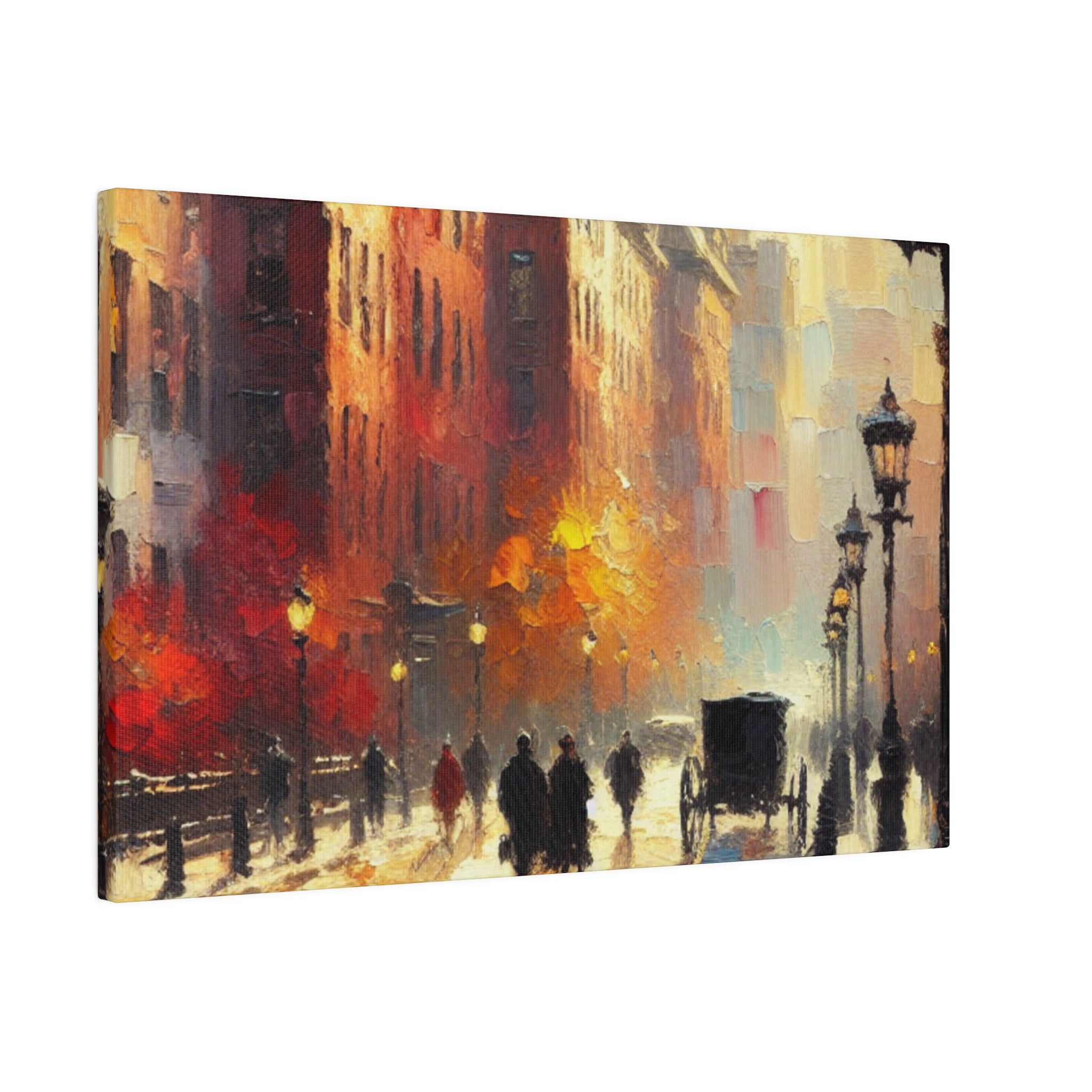 Boston Prism Portrayal Boston Street Painting Canvas