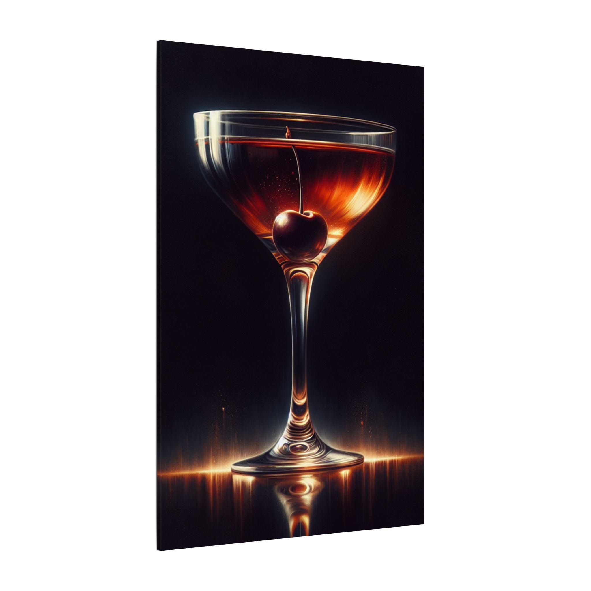 Manhattan Cocktail Modern Canvas