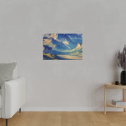 Light Meets Land Mountain Landscape Painting Canvas