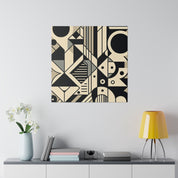 Vibrant Geometry Resonance Geometric Painting Canvas