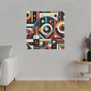 Kaleidoscopic Visions A Maximalist Geometric Odyssey Geometric Painting Canvas