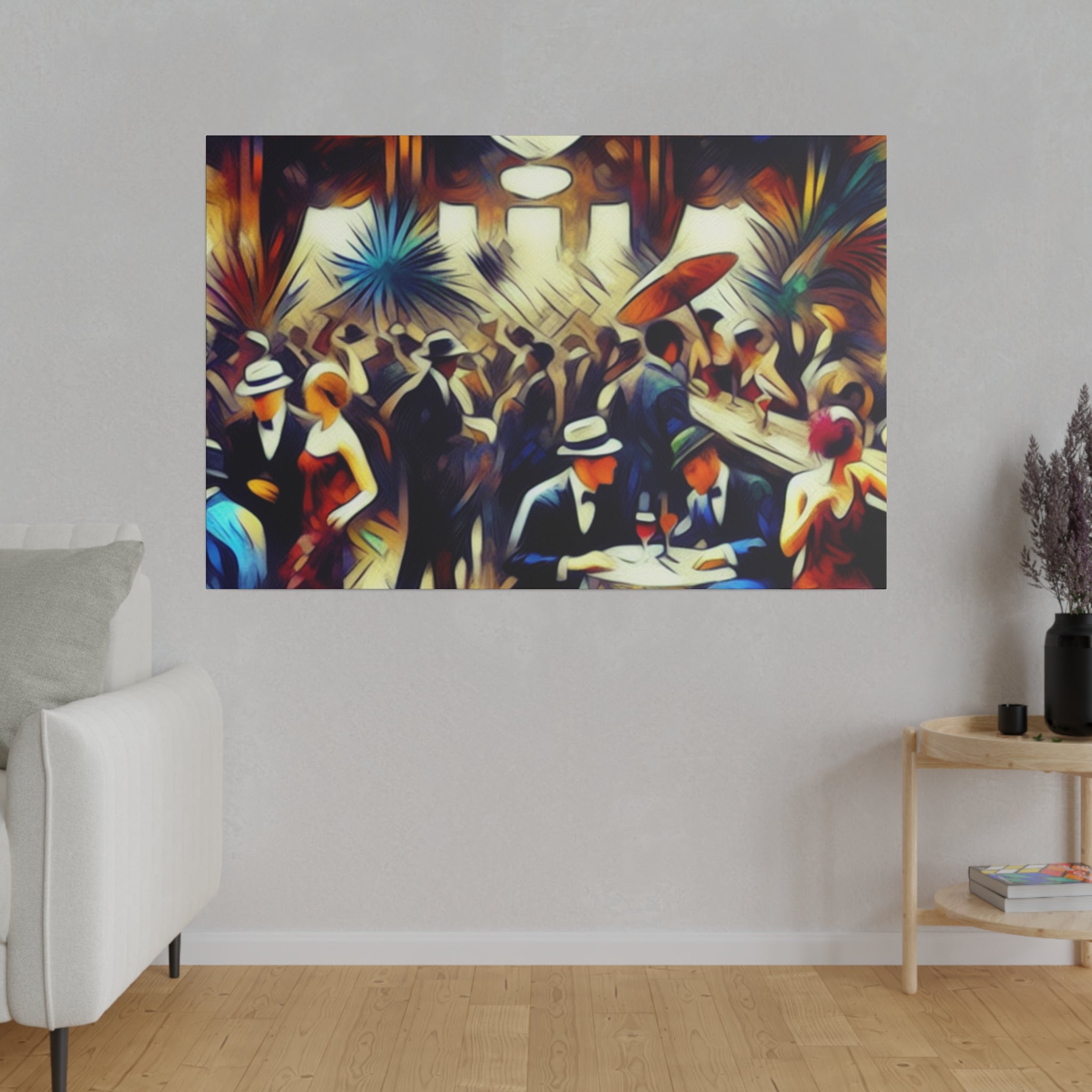 Hush Haven 1920s Retro Speakeasy Bar Art Canvas