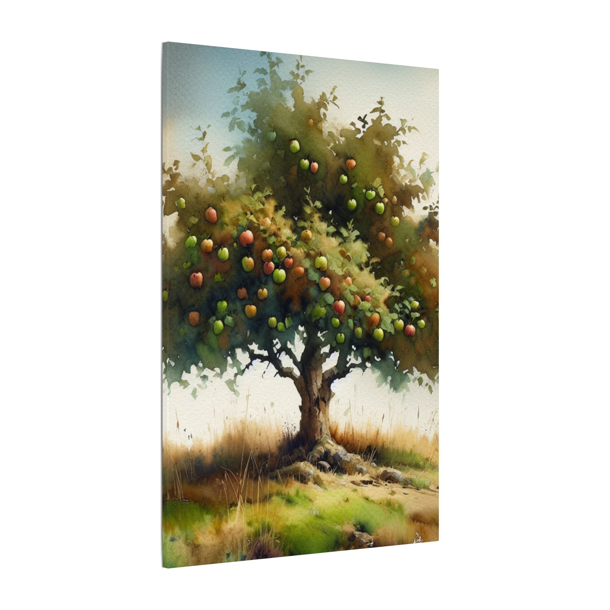 Apple Tree on the Hill Canvas