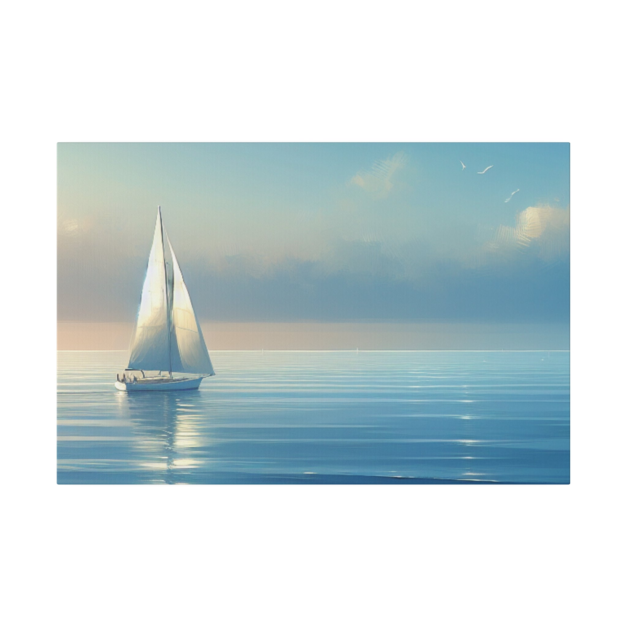 Sailor's Repose Sailboat Painting Canvas