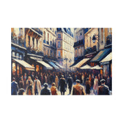 Parisian Melody French Street Painting Canvas