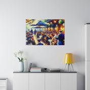 Mocha Swirl Symphony Cafe Artwork Canvas