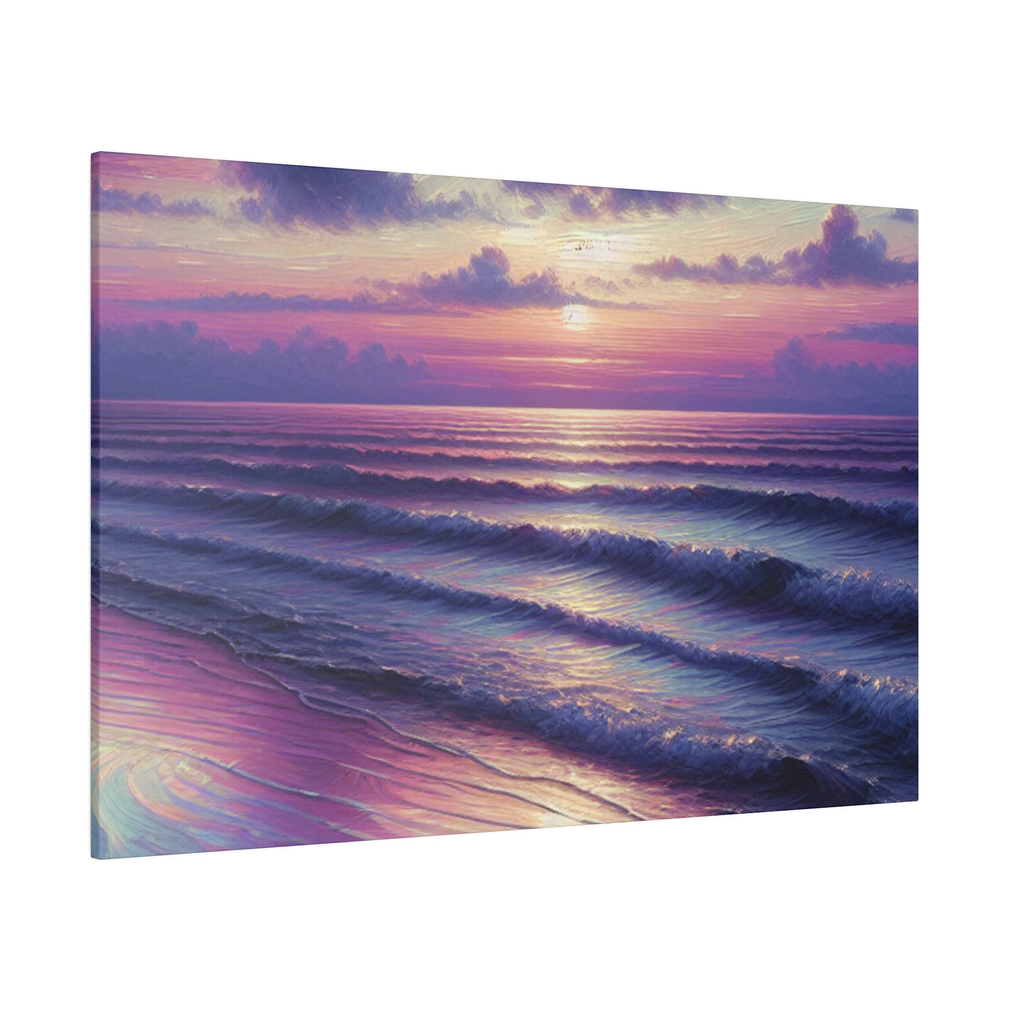 Tide Whispers Beach Painting Canvas