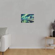 Aurora Frost Northern Lights Painting Canvas