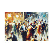 Bar Painting | 1920s Speakeasy Scene | Home Bar Decor Canvas