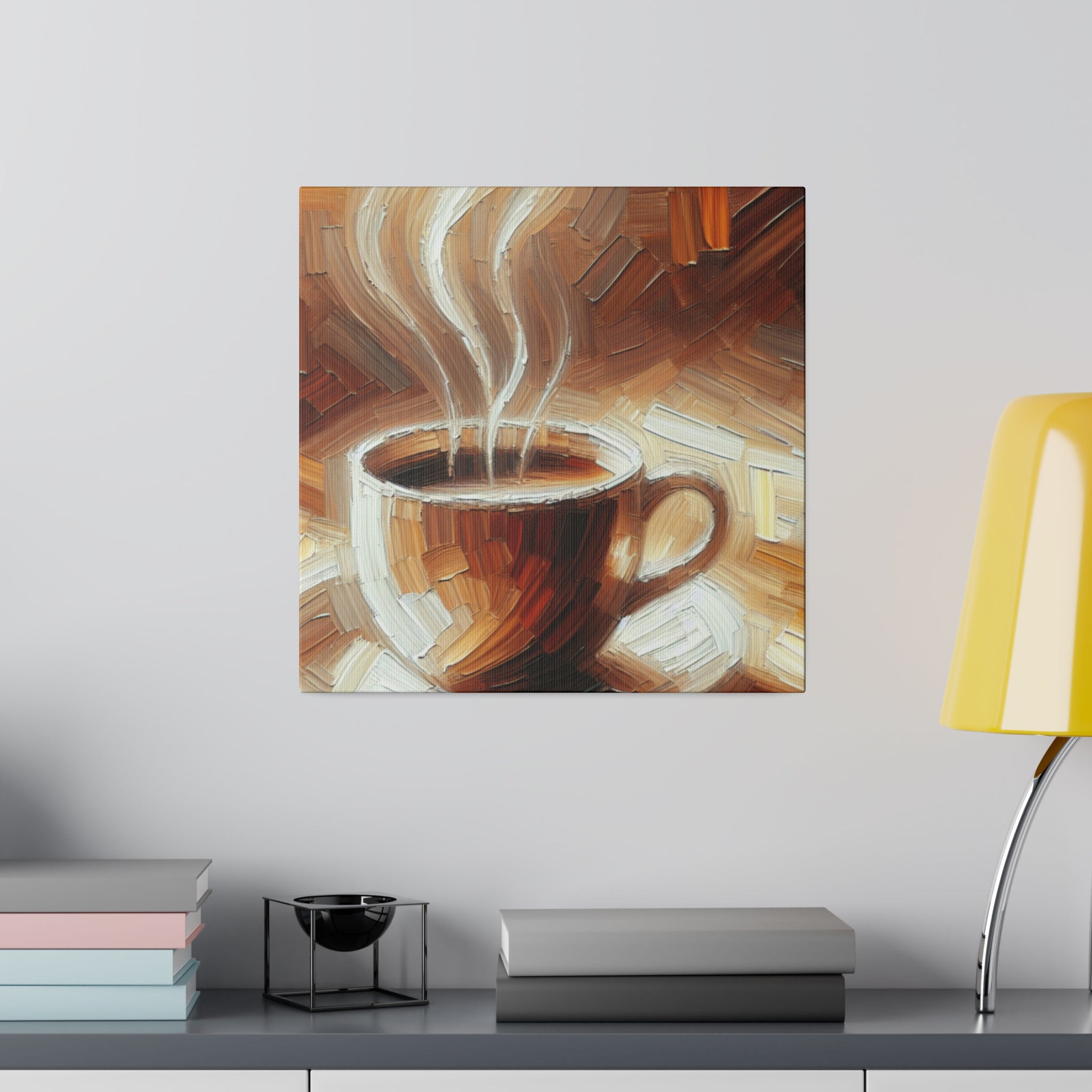 Rustic Aromatic Coffee Impressionist Coffee Painting Canvas