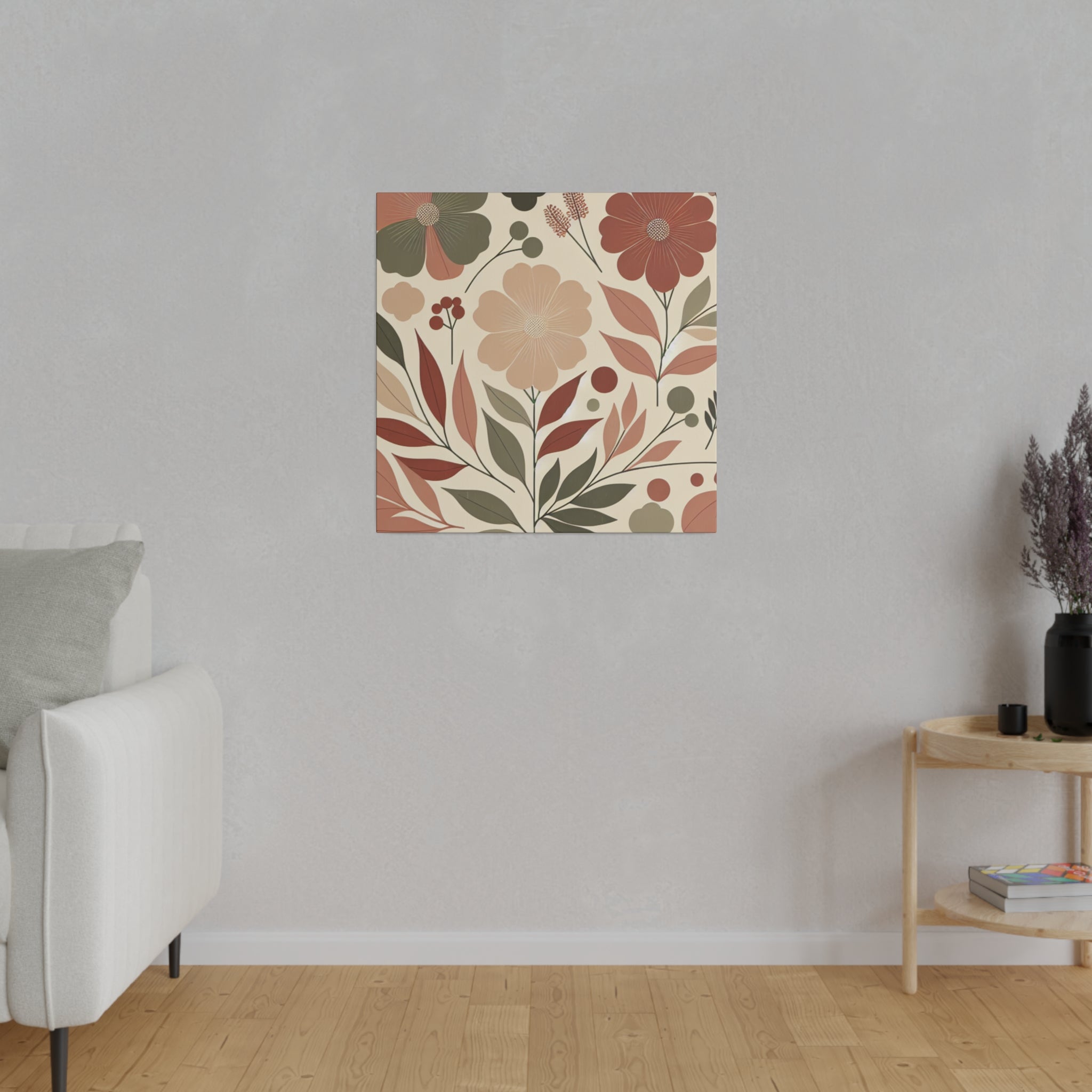 Bloom Whispers Floral Wall Art Boho Artwork Canvas