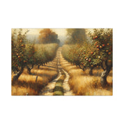 Autumn Orchard Pathway Canvas