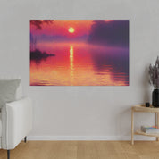 Dawn's Radiant Embrace Sunrise Painting Canvas